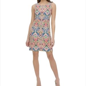 Tommy Hilfiger sz 10 Multicolor Sleeveless Bohemian Shift Dress
